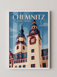 Chemnitzer Rathaus Vintage-Stil