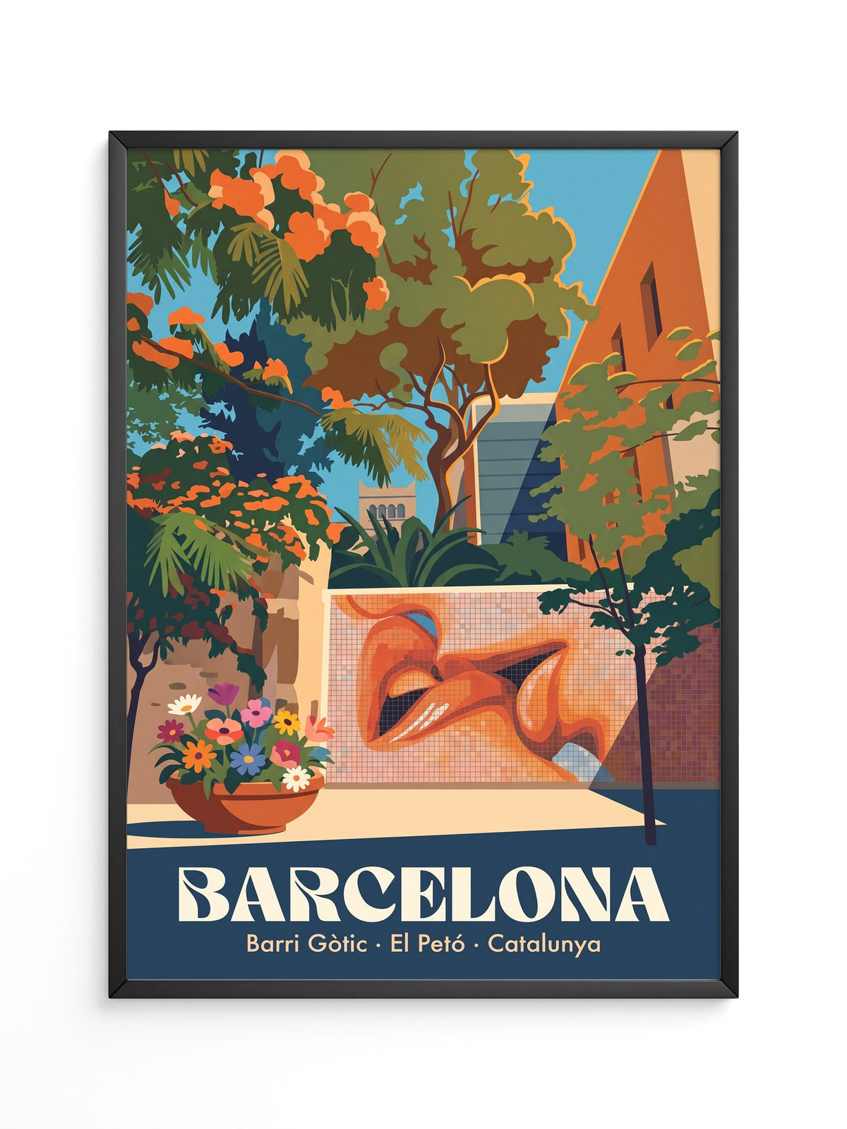 Barcelona Lippenmosaik Farbenpracht