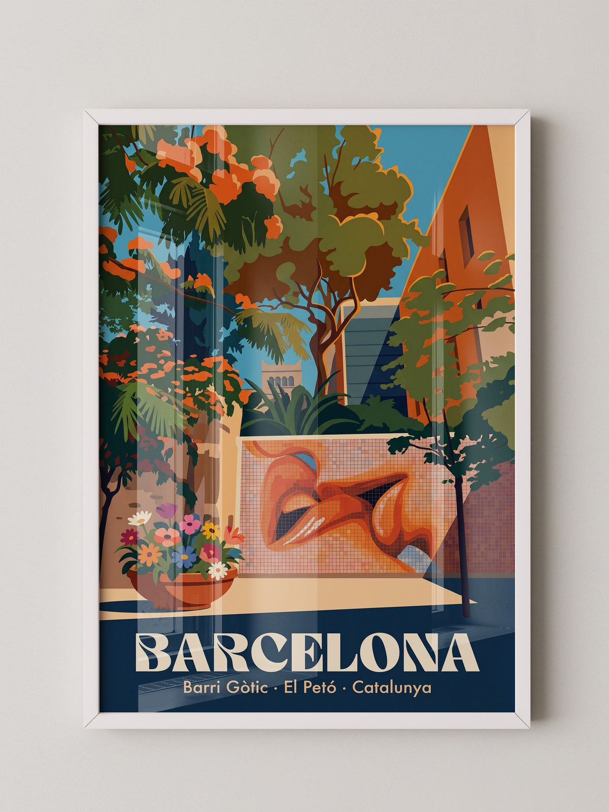 Barcelona Lippenmosaik Farbenpracht