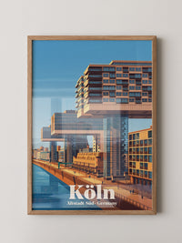 Kranhäuser Ufer Skyline Stadtsilhouette