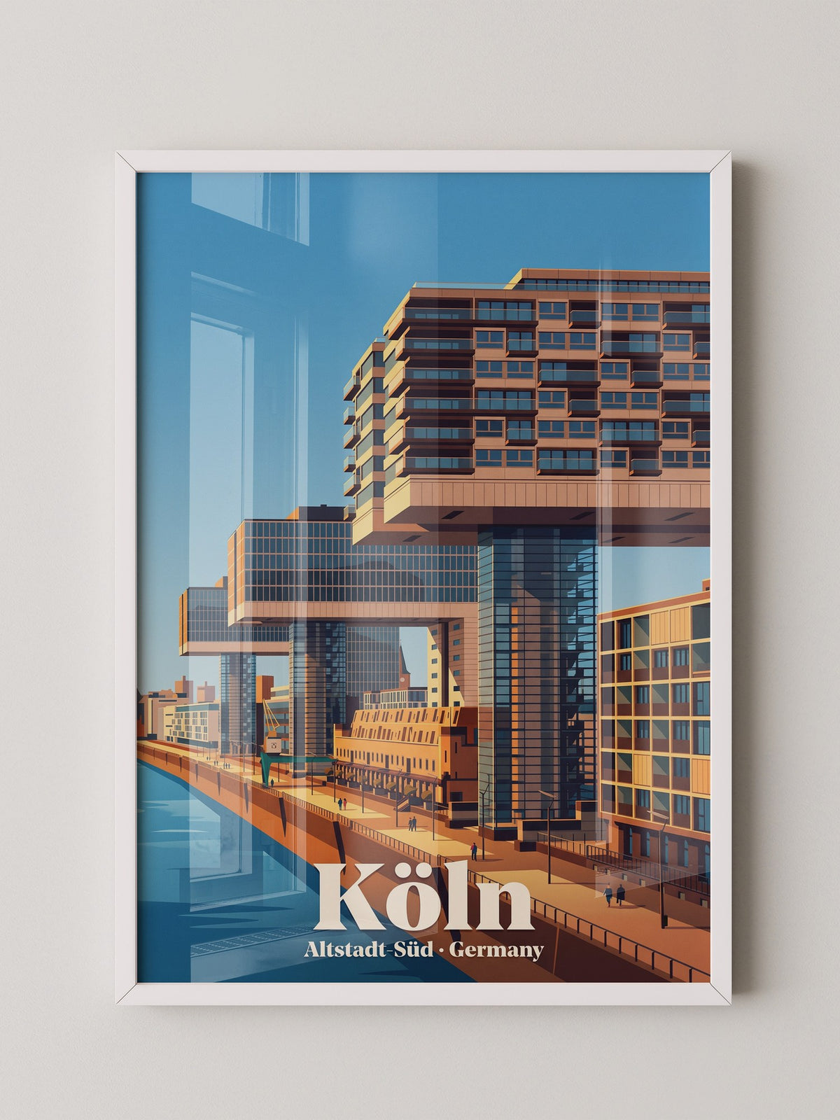 Kranhäuser Ufer Skyline Stadtsilhouette