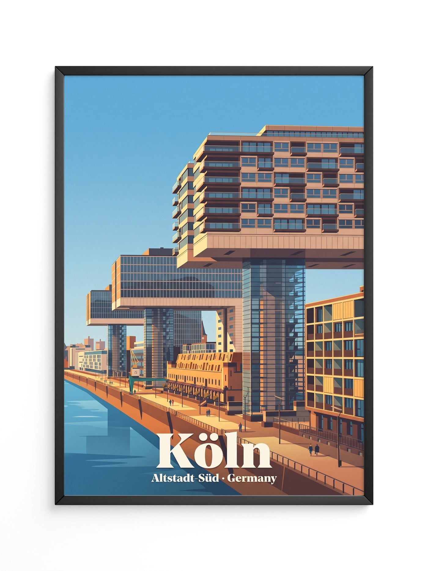 Kranhäuser Ufer Skyline Stadtsilhouette