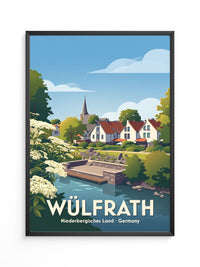Wülfrath Stadtansicht Pastell