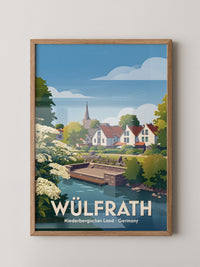 Wülfrath Stadtansicht Pastell