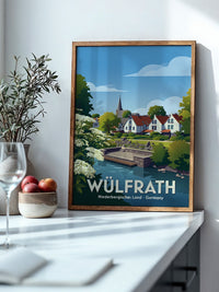 Wülfrath Stadtansicht Pastell