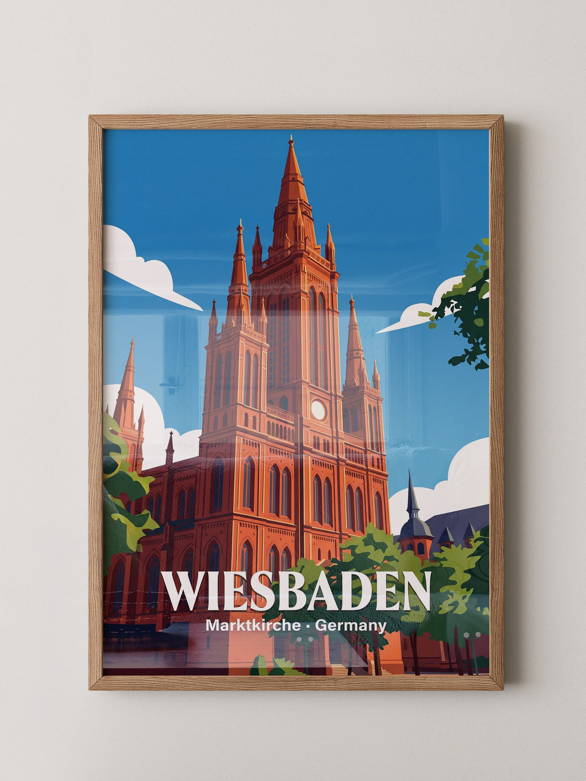Marktkirche Wiesbaden Rot Gotik