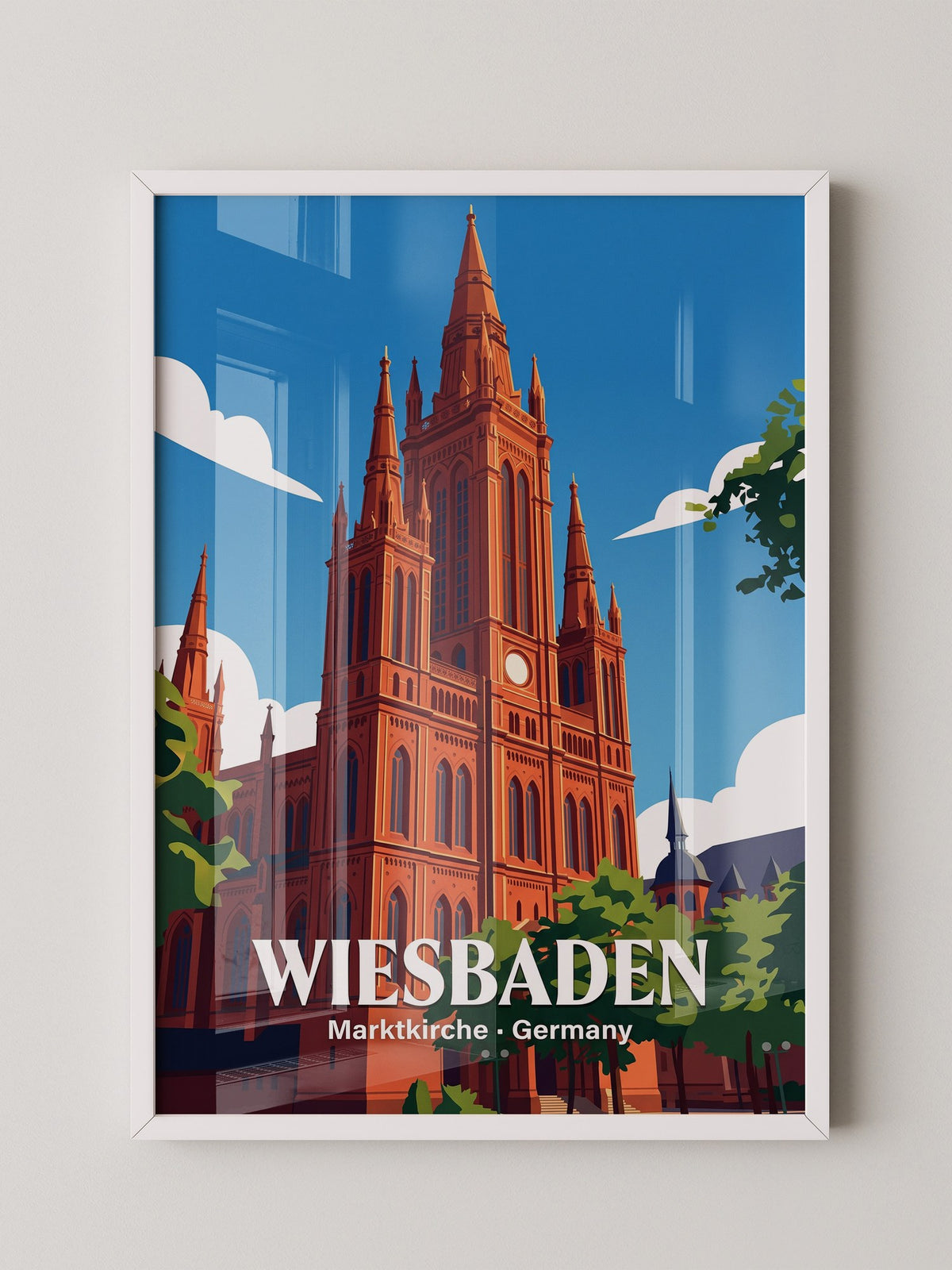Marktkirche Wiesbaden Rot Gotik