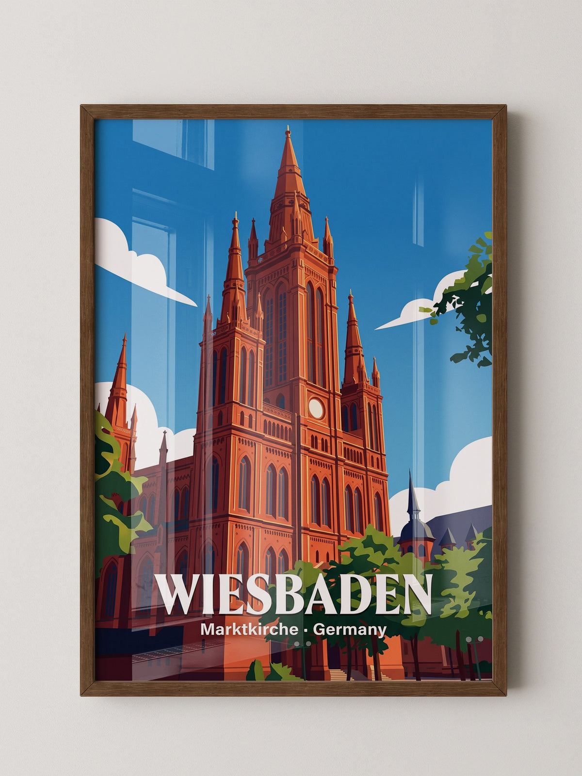 Marktkirche Wiesbaden Rot Gotik