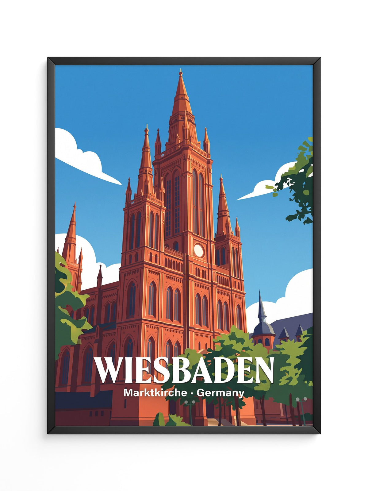 Marktkirche Wiesbaden Rot Gotik