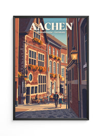 Aachener Altstadt Gasse Retro