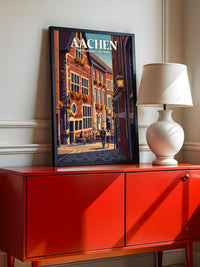 Aachener Altstadt Gasse Retro