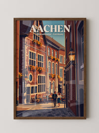Aachener Altstadt Gasse Retro
