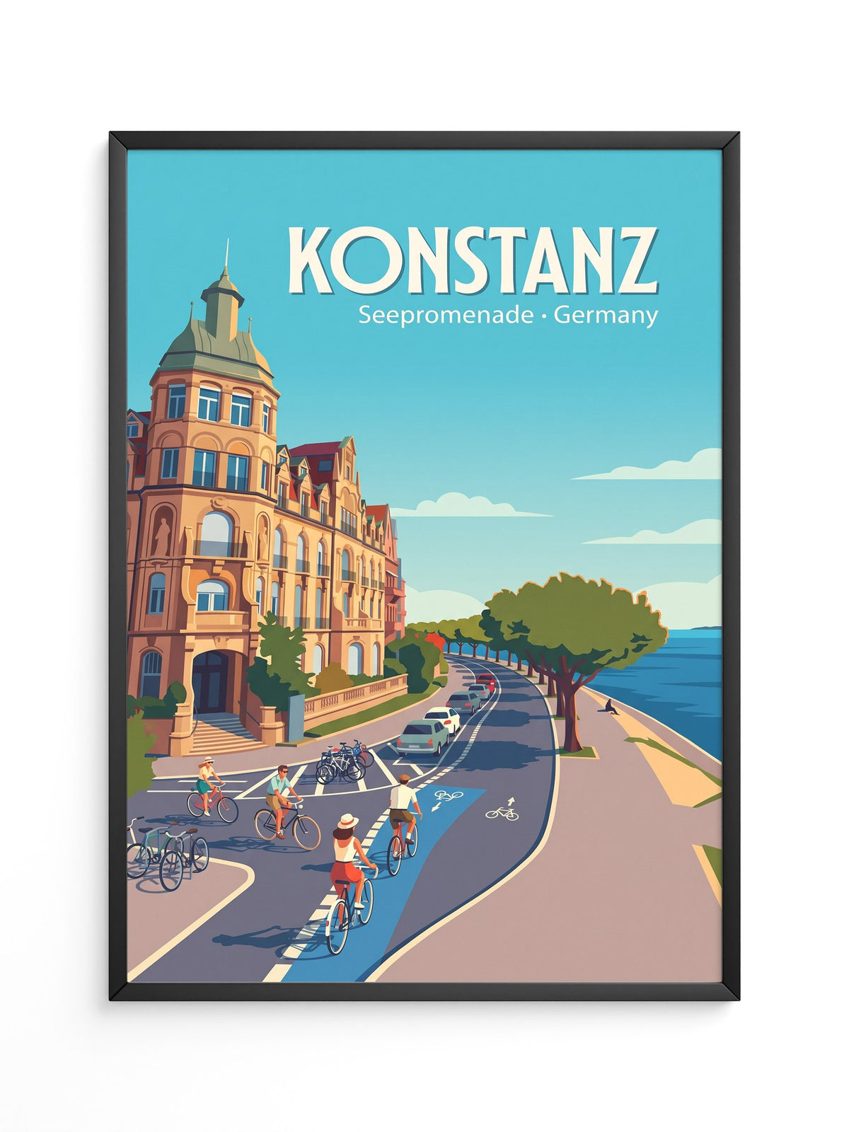 Konstanz Seepromenade Retro