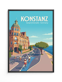 Konstanz Seepromenade Retro