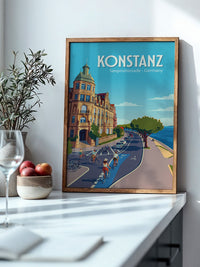 Konstanz Seepromenade Retro