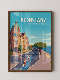Konstanz Seepromenade Retro