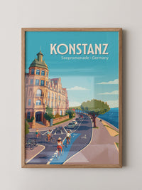Konstanz Seepromenade Retro
