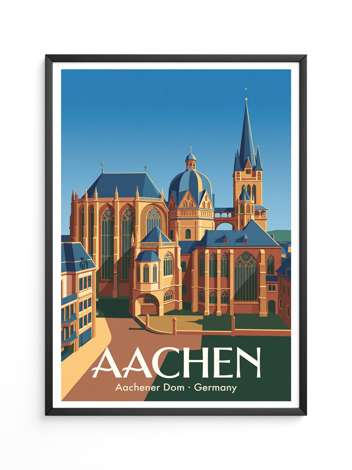 Aachener Dom Retro-Design