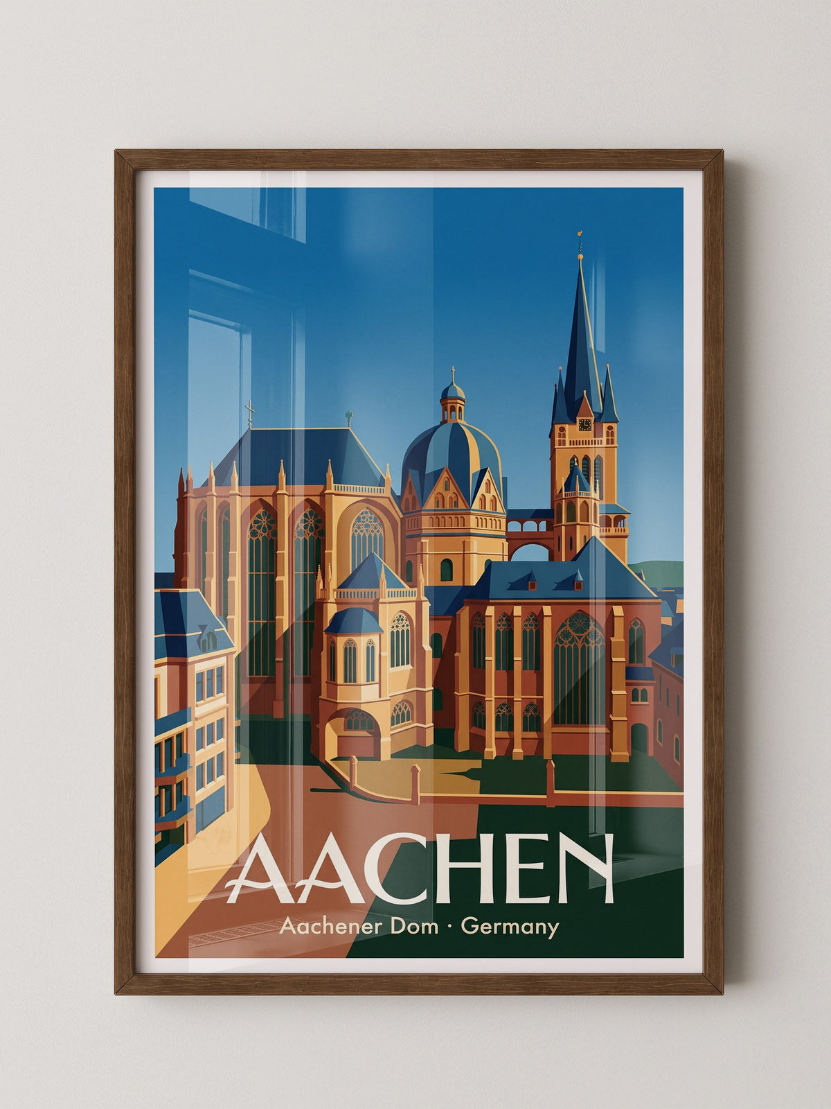 Aachener Dom Retro-Design