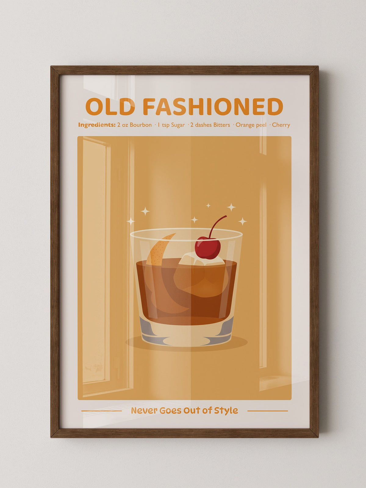 Old Fashioned Cocktail Grafik