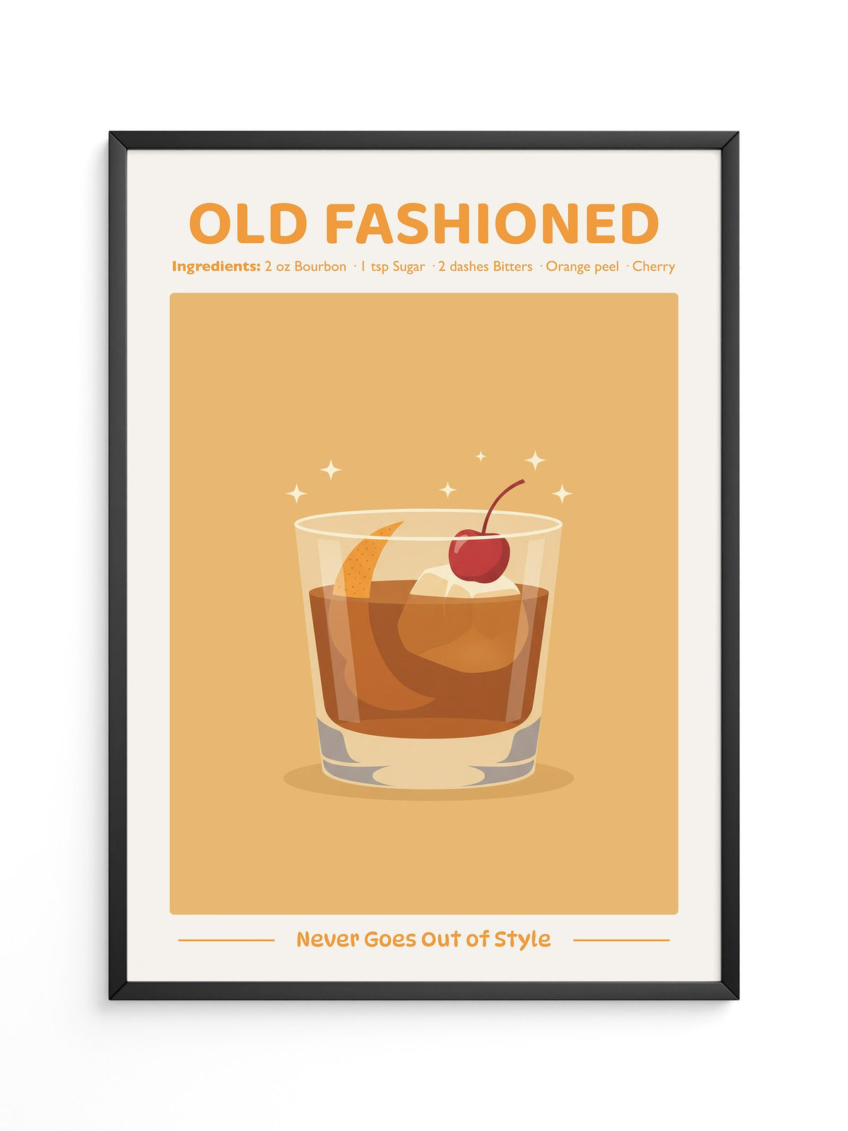 Old Fashioned Cocktail Grafik