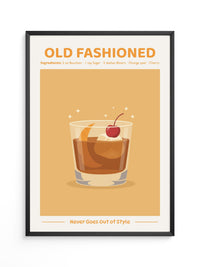 Old Fashioned Cocktail Grafik