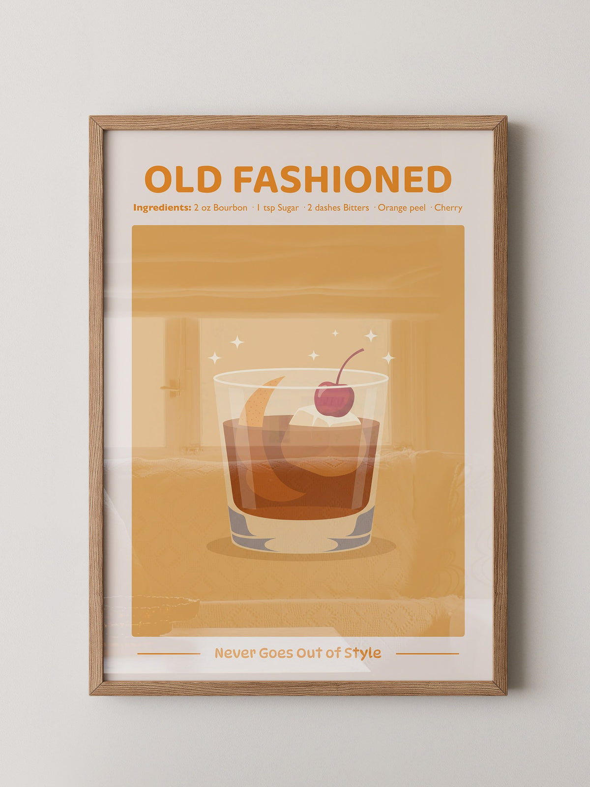 Old Fashioned Cocktail Grafik