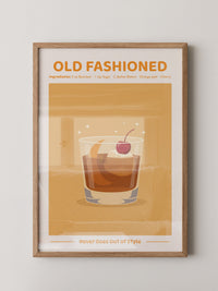 Old Fashioned Cocktail Grafik