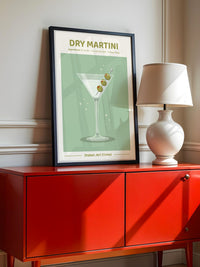 Martiniglas Oliven Shaken Glanz