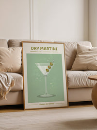 Martiniglas Oliven Shaken Glanz
