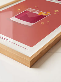 Negroni Drink Illustration Rot