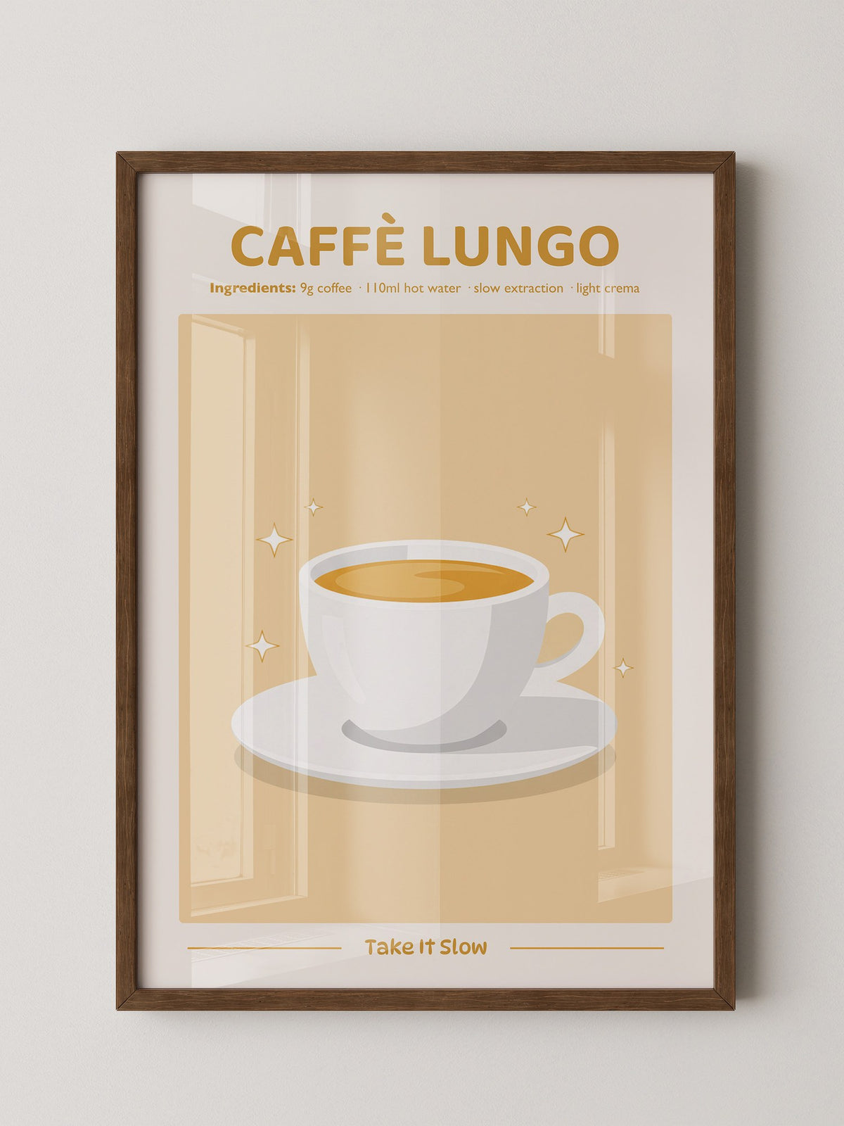 Caffè Lungo Tasse Illustration