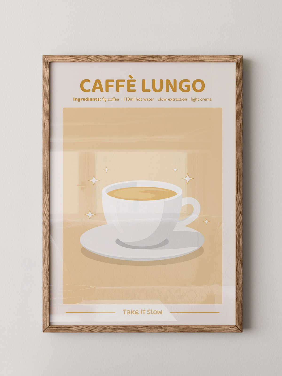 Caffè Lungo Tasse Illustration