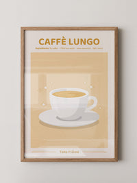 Caffè Lungo Tasse Illustration