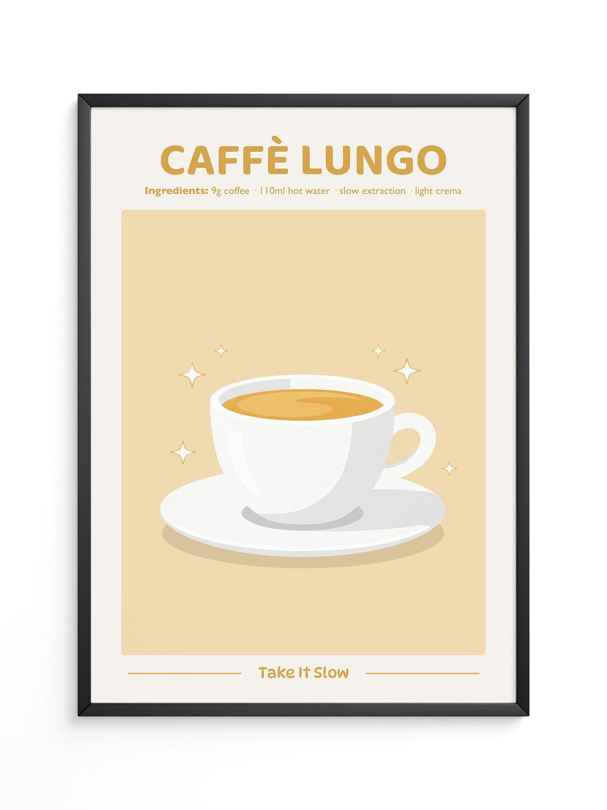 Caffè Lungo Tasse Illustration