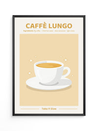 Caffè Lungo Tasse Illustration
