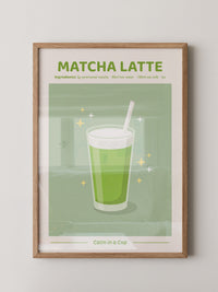 Matcha Latte grün Erfrischung