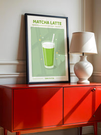 Matcha Latte grün Erfrischung
