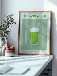 Matcha Latte grün Erfrischung