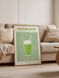 Matcha Latte grün Erfrischung