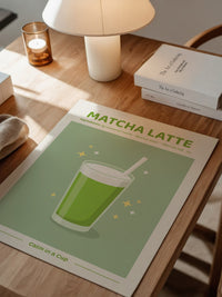 Matcha Latte grün Erfrischung