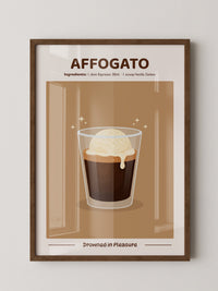 Affogato Genuss Illustration