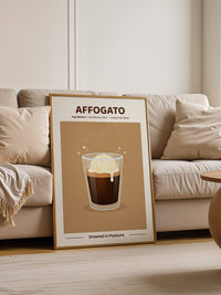 Affogato Genuss Illustration