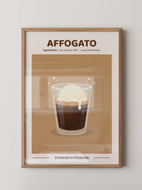 Affogato Genuss Illustration