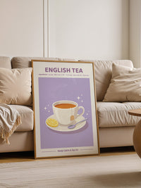 Englischer Tee lila Glanz