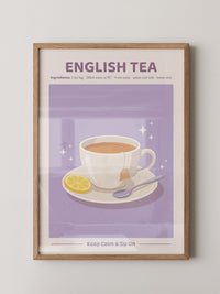 Englischer Tee lila Glanz