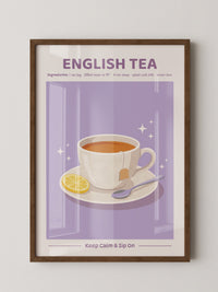 Englischer Tee lila Glanz