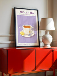 Englischer Tee lila Glanz