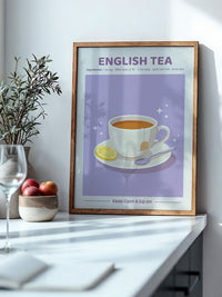Englischer Tee lila Glanz
