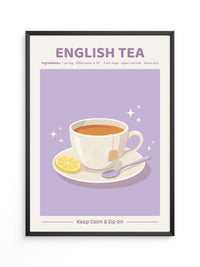 Englischer Tee lila Glanz